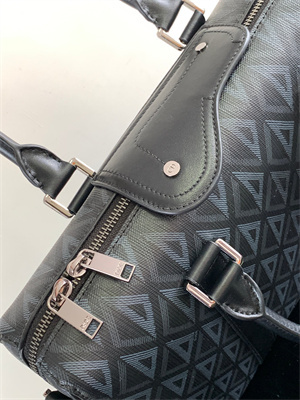 di.or lingot briefcase black cd Di*m*nd canvas and smooth calfskin