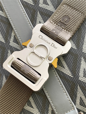 di.or lingot briefcase grey cd Di*m*nd canvas and smooth calfskin