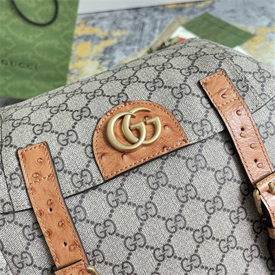 Gu.cci GG Backpack Ostrich With Double G 710859