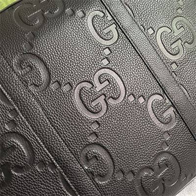 Gu.cci Jumbo GG Briefcase Black leather 658573