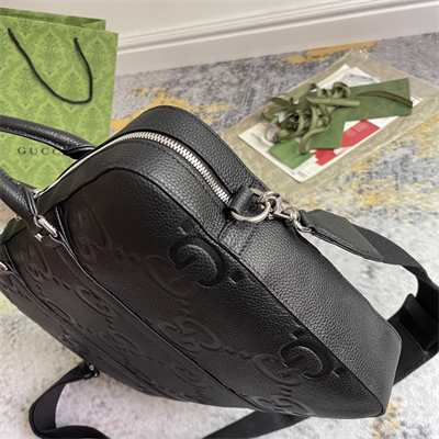 Gu.cci Jumbo GG Briefcase Black leather 658573
