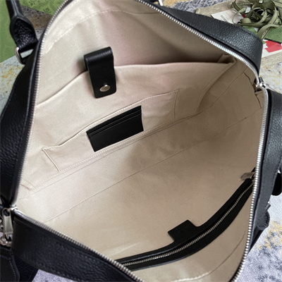 Gu.cci Jumbo GG Briefcase Black leather 658573