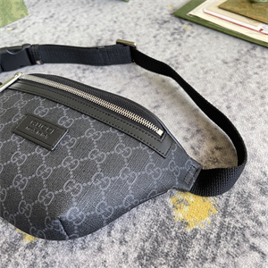 Gu.cci GG Canvas Belt Bag Black 675181