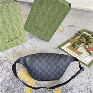 Gu.cci GG Canvas Belt Bag Black 675181