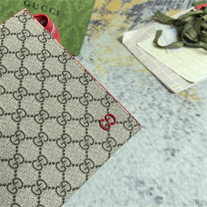 Gu.cci Pouch Canvas with GG Detail Red 768255