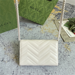 Gu.cci GG Marmont Mini Bag White 474575