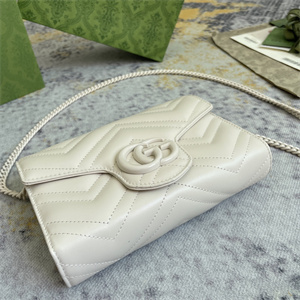 Gu.cci GG Marmont Mini Bag White 474575