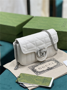 Gu.cci GG Marmont Mini Bag White 476433