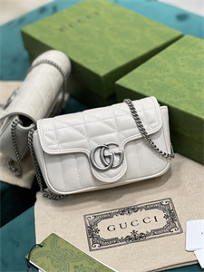 Gu.cci GG Marmont Mini Bag White 476433