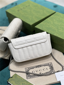 Gu.cci GG Marmont Mini Bag White 476433