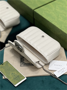 Gu.cci GG Marmont Mini Bag White 476433