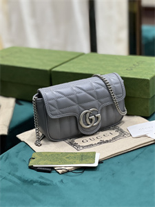 Gu.cci GG Marmont Mini Bag Grey 476433