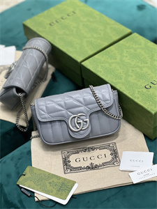 Gu.cci GG Marmont Mini Bag Grey 476433