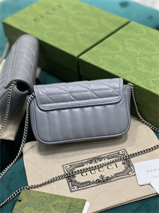 Gu.cci GG Marmont Mini Bag Grey 476433