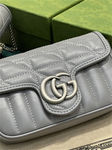 Gu.cci GG Marmont Mini Bag Grey 476433