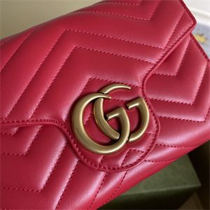 Gu.cci GG Marmont Mini Bag Red 474575
