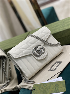 Gu.cci GG Marmont Mini Bag White 474575