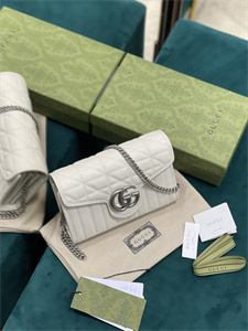 Gu.cci GG Marmont Mini Bag White 474575