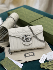Gu.cci GG Marmont Mini Bag White 474575