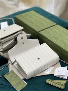 Gu.cci GG Marmont Mini Bag White 474575