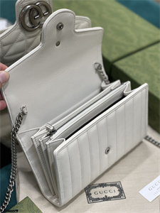 Gu.cci GG Marmont Mini Bag White 474575