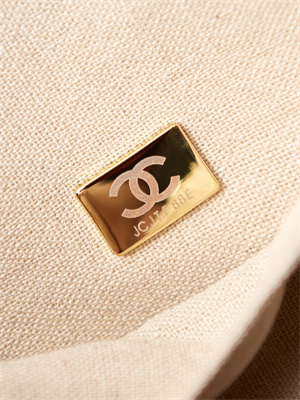 Cha.nel Deauville Large Shopping Bag Mixed Fibers Gold Tone Metal Black A66941