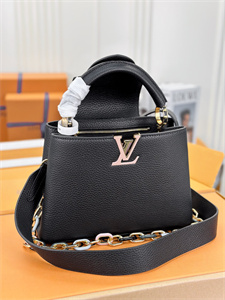 L.V Capucines BB Bag Taurillon Leather Black M21798