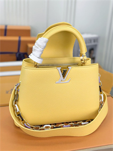 L.V Capucines BB Bag Taurillon Leather Yellow M21798