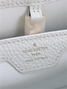 L.V Capucines BB Bag Taurillon Leather White M22375
