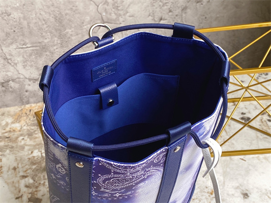 L.V Randonne Backpack Bandana Monogram Blue M20562