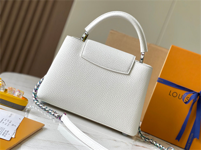L.V Capucines BB Bag Taurillon Leather White M22054