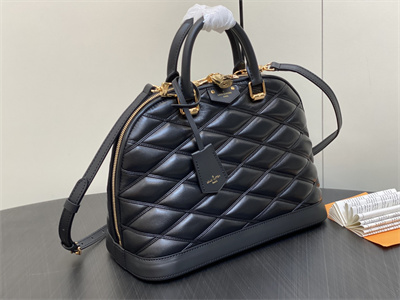 L.V Alma PM Bag Lamb Leather Black M23688