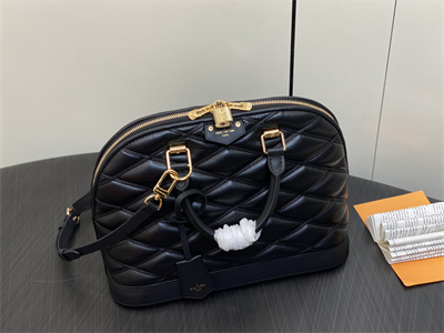 L.V Alma PM Bag Lamb Leather Black M23688
