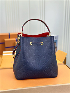 L.V Néonoé MM Bag Monogram Empreinte Navy M45306