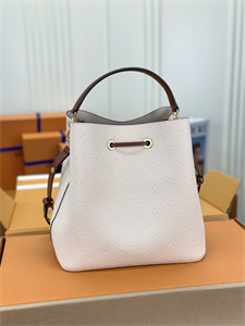 L.V Néonoé MM Bag Monogram Empreinte Cream M45306