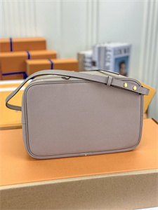 L.V Néonoé MM Bag Monogram Empreinte Tourterelle/Cream M45497