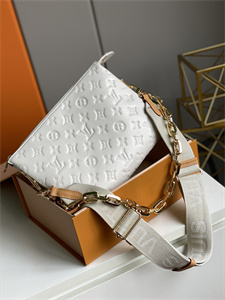 L.V Coussin PM Bag Monogram Embossed Lambskin Cream M57793