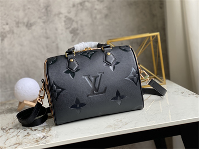 L.V Speedy Bandoulière 25 Giant Monogram Empreinte Black M58524
