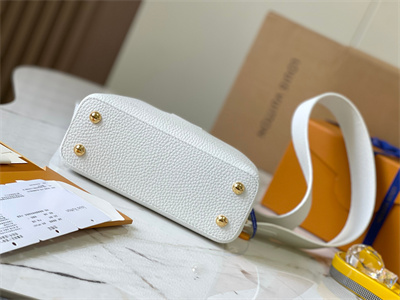L.V Capucines Mini Bag Taurillon Leather White M59433