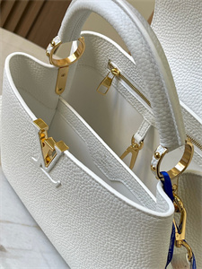L.V Capucines BB Bag Taurillon Leather White M59434