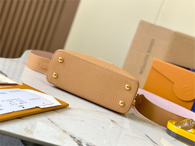 L.V Capucines Mini Bag Taurillon Leather Beige/Pink M59440