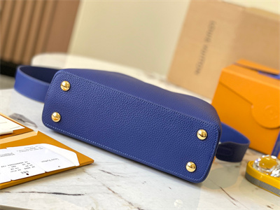 L.V Capucines BB Bag Taurillon Leather Royal Blue/Light Blue M59465