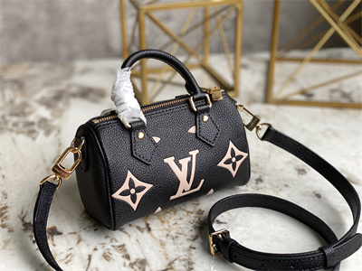 L.V Nano Speedy Monogram Emprenite Black/Beige M81456