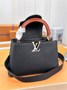 L.V Capucines MM Bag Taurillon Leather Black M20581