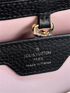 L.V Capucines MM Bag Taurillon Leather Black M21798