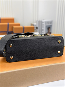 L.V Capucines MM Bag Taurillon Leather Black M21798