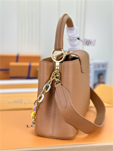 L.V Capucines MM Bag Taurillon Leather Brown M21798