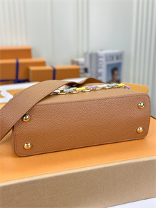 L.V Capucines MM Bag Taurillon Leather Brown M21798