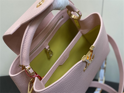 L.V Capucines MM Bag Taurillon Leather Pink M23363