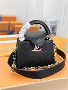 L.V Capucines Mini Bag Taurillon Leather Black M21798